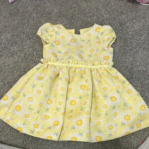 Yellow Floral Baby Dress